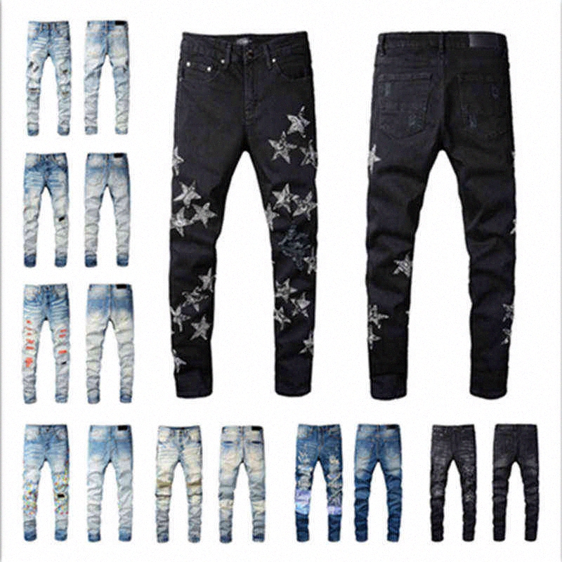 

Amirs Mens Jeans Amiri Jeans Arrivals Mens Luxury Designer Denim Jeans Pants Holes Trousers Biker Mens Clothing