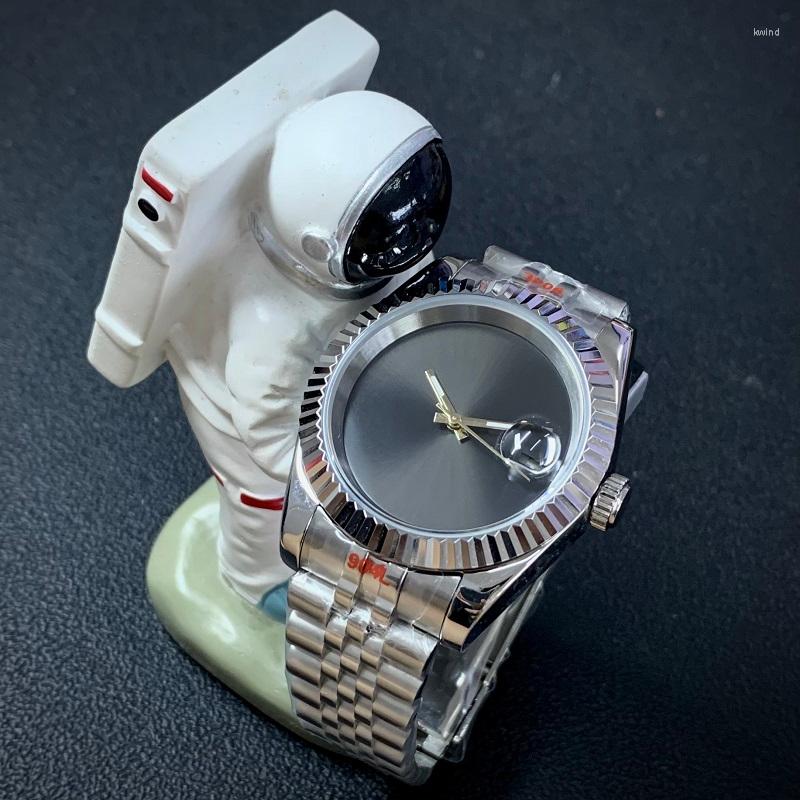 

Wristwatches 36/39mm Stainless Steel Fashionable Watch Datejust Case NH35 Automatic Movement Sapphire Glass Luminous Hand Mechanical Watches, Gold hands