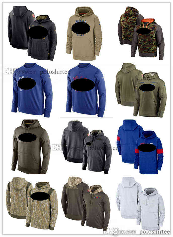 

Men Women Kid Buffalo''Bills''Tan Hoodies Vintage Sweatshirt 2019-23 Salute to Service Sideline Therma Pullover Football Hoodie
