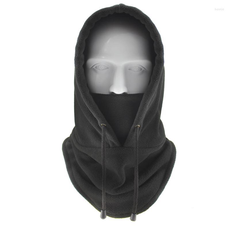 

Bandanas Winter Outdoor Riding Fleece Headgear Mask Adjustable Windproof Thick Warm Cover Mouth Black Bandana Scarf For CS Hiking Skiing