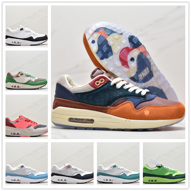 top chaussures de course Max 1 hommes femmes anniversaire aqua vert orange rouge baroque marron noir rose croquis baskets qualité 36-45