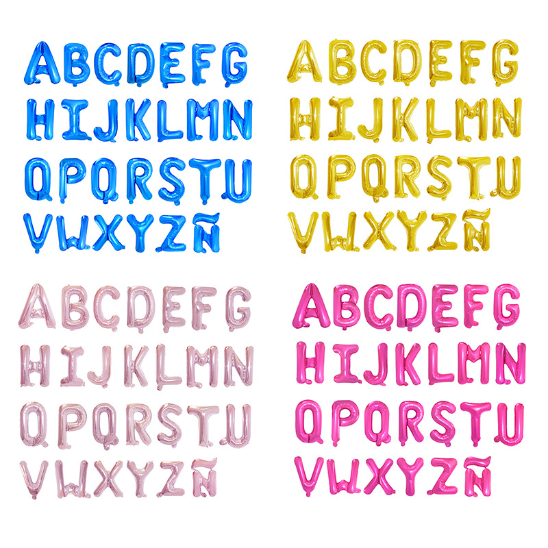 

Party Supplies 16 Inch Letters Balloons A To Z 26 English Letter Birthday Party Decoration Wedding Decor