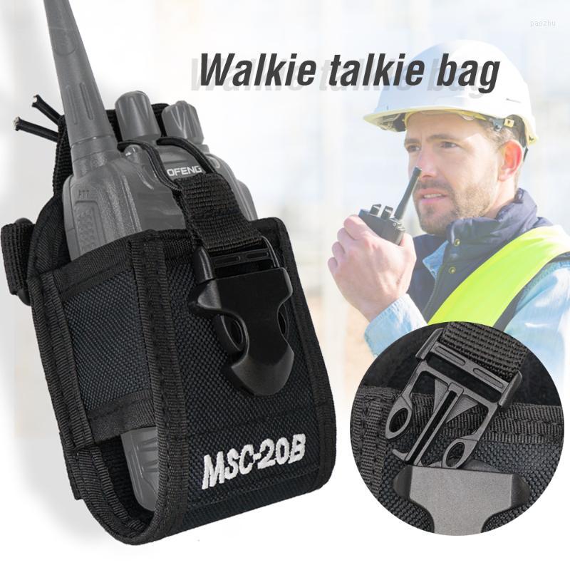 

Walkie Talkie MSC-20B Nylon Pouch Bag Carry Case For Mototrola Baofeng UV5R UV82 Bf888S UV-3R UV6R Ham Two Way Radio