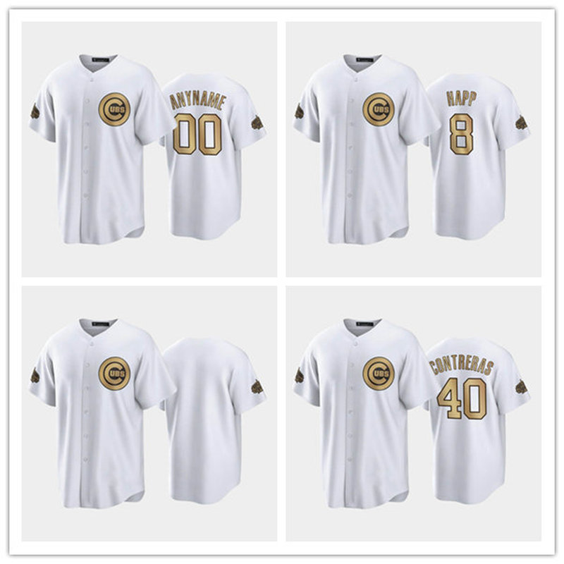 

Baseball Jersey 2022 All-Star NL Chicago''Cubs''MEN White Willson Contreras Ian Happ, Custom name number