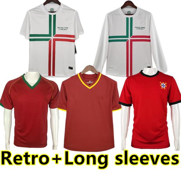 

RONALDO 2012 2013 2000 2006 Retro Soccer Jersey RUI COSTA FIGO NANI Classic 1966 1969 long sleeves Football Shirts Camisetas de futbol Portuguese Vintage, 2000 home