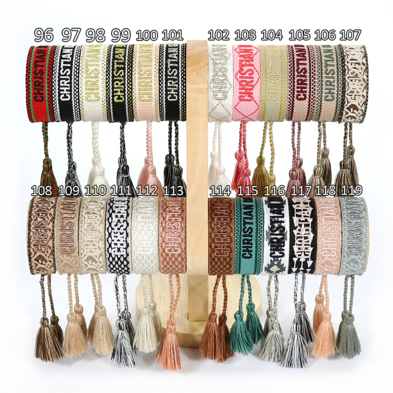 

Fashion Luxury Brand Bangles Jewelry Men Women Handmade Cotton Signture Embroidery Bracelet Designers Woven Bangle Fabrics Classic Bracelets Zehq