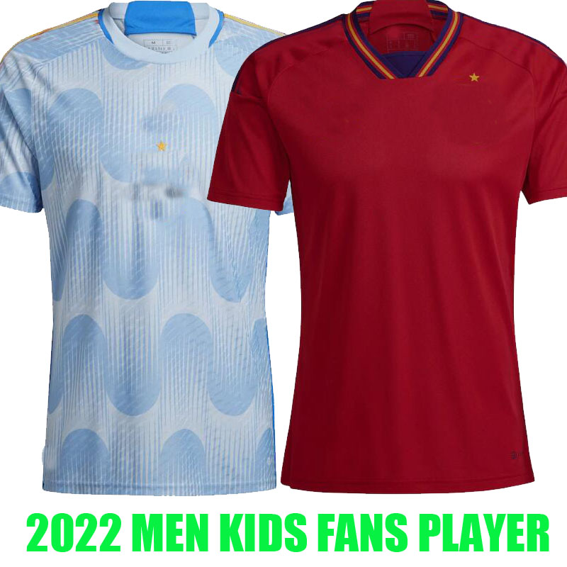 

#10 PEDRI Spain soccer jerseys 2022 2023 Espana MORATA FERRAN KOKE GAVI TORRES AZPILICUETA 22 23 WORLD RAMOS CUP fans Player version football shirts men kids kit, Adult home