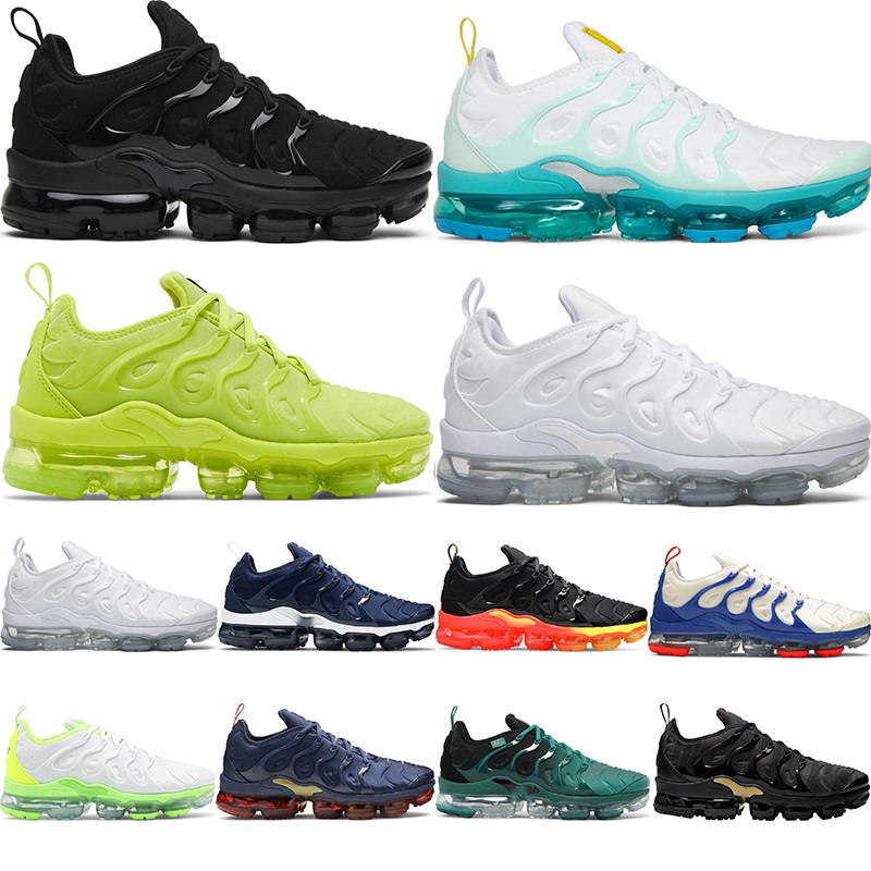 

Tn Plus Running Shoes For Men Women Big Size 46 47 Sports Sneakers Triple Black White Tennis Ball Green Onyx Bone Bubble Cushion US 12 13, 30
