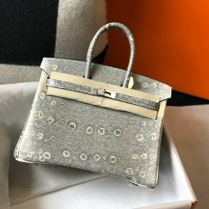 

7A Designer Bags Genuine Togo Leather Totes Lizard Grain Lock Decoration Handbags for Lady, White