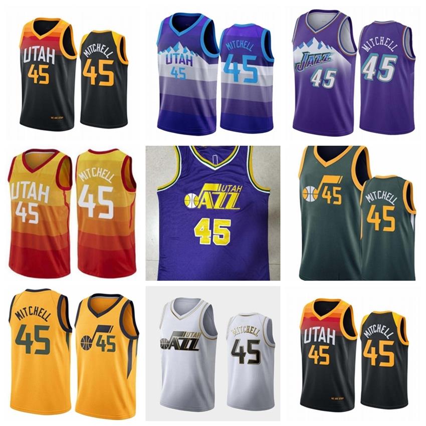

Nba's basketball Jersey Utah's Jazz's Donovan's Mitchel embroider jerseys 190g