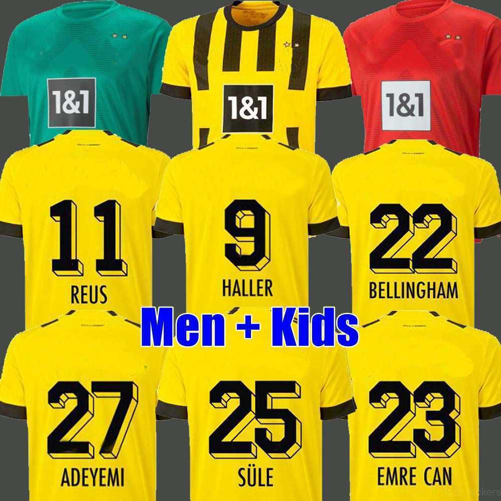 Soccer Jersey FANS player HALLER REUS 21 22 23 dortmund Soccer Jersey jersey 2022 2013 football shirts BELLINGHAM men kids REYNA BRANDT EMRE CAN-image-796260295