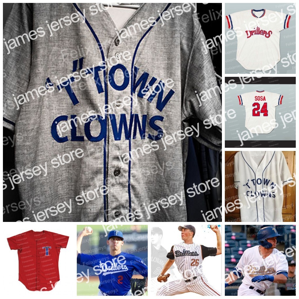 

Baseball Jersey 2021 Tulsa Drillers NEGRO LEAGUE Baseball suit uniform NCAA, As picture