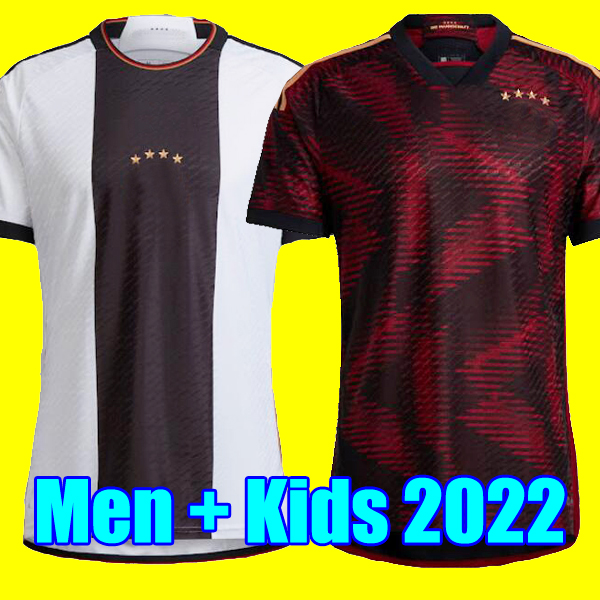 

HUMMELS KROOS soccer jersey 2021 Fans Player version GNABRY WERNER DRAXLER REUS MULLER GOTZE football shirt uniforms men kids kit, Away kids 2022