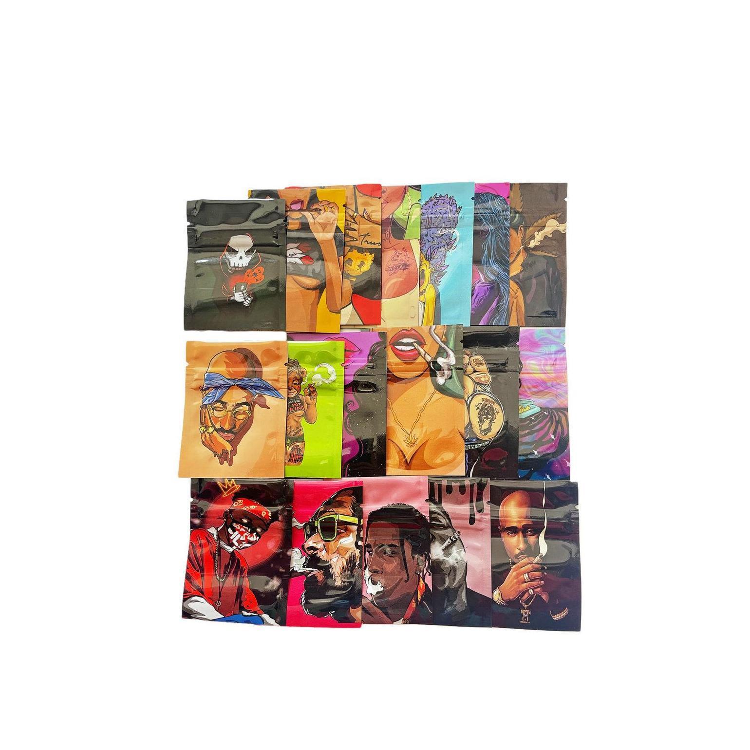 

Packing Bags Empty Packaging 1 Gram Package Small Mylar Bag 1g 60x80mm 6x8cm Smoking Set Dry Herb Baggies Zipper Resealable dhBuB