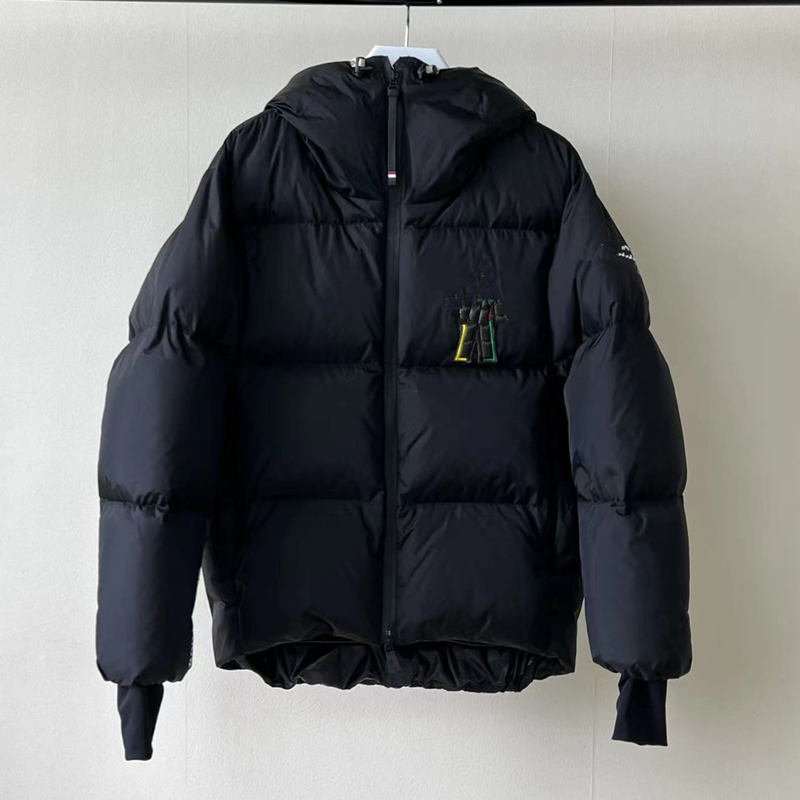 2023Luxury France Mens down jacket Letter Monclair Logo Knitted women Parkas Panel Casual coats Bomber jackets Designers Men S Clothing 3size0-3