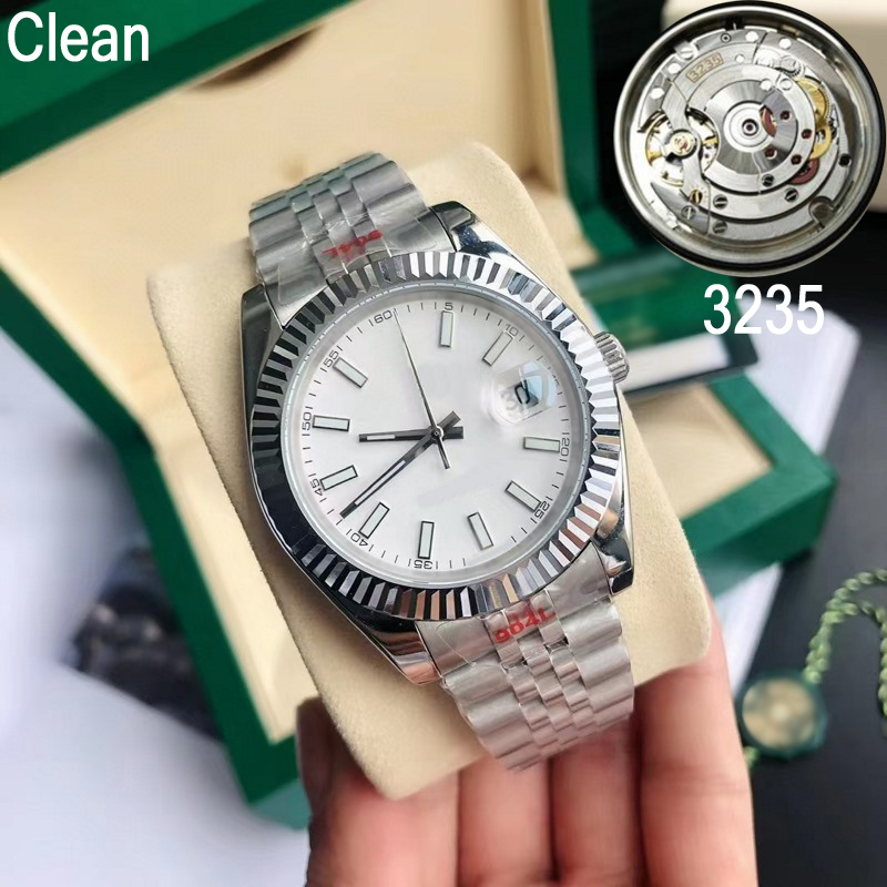 

Top V11 mens luxury watches 126331 clean factory grey White Datejust ETA3235 Automatic Movement waterproof Watch 904L Original Clasp President Designer with box, 07 with box papers