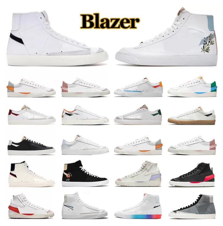 

Blazer Shoes Casual Shoes Mens Trainers Designer Shoe Platform Sneakers Vintage Blazers Multi Color High Pomegranate Jumbo Pink Mid 77, 17