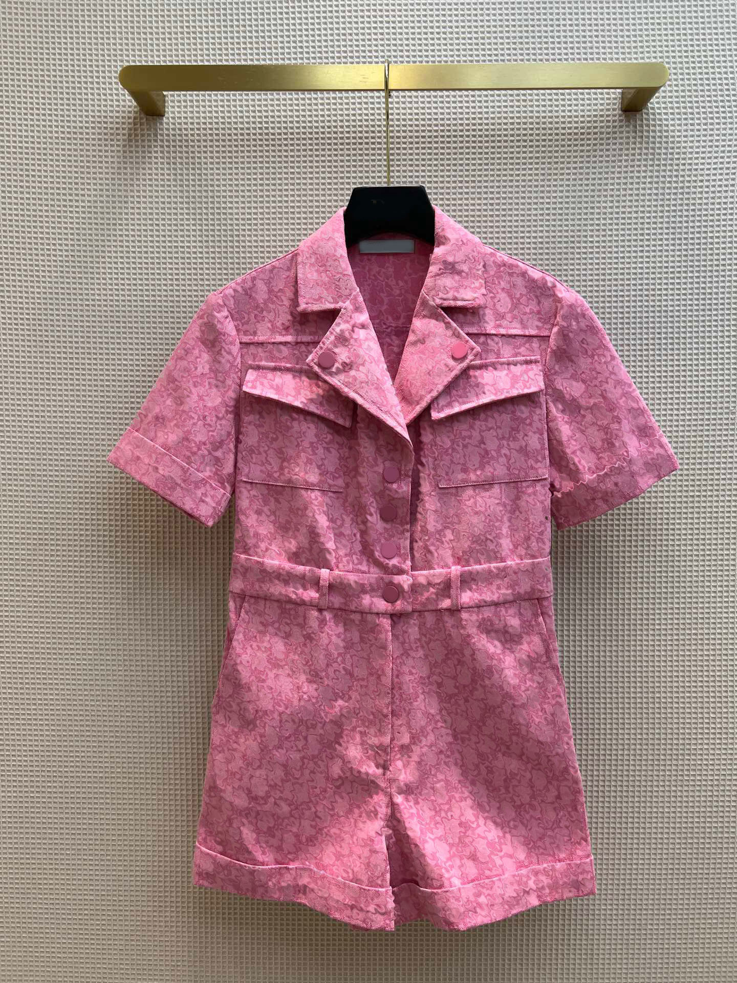 2022 autumn winter Women's Jumpsuits pink loose casual tops