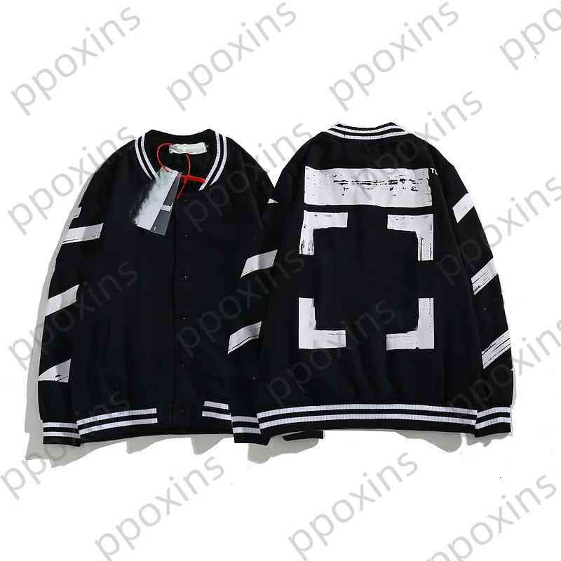 

Offs Men's Jacket Autumn and Winter New Tweed Casual Coat Paint Arrow Print for Men Women, 5221