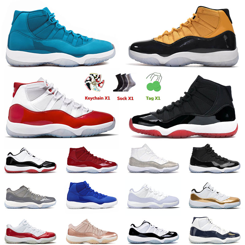2022 Chaussures de basket-ball pour hommes 11 11s XI Cherry OG Jumpman High Bred University Gold Hommes Femmes Pure Animal Instinct Sports Traine