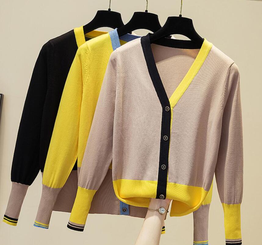 

Women Sweater V-neck Luxury GGity Letter Cardigans Solid Single Breasted coat, 02