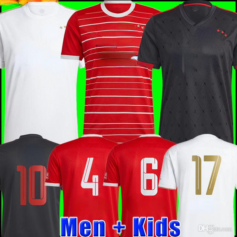 

Soccer Jersey 22 23 MANE SANE HERNANDEZ GNABRY GORETZKA COMAN MULLER DAVIES KIMMICH Football Shirt Men Kids Kit 2022 2023 Uniforms Third, 22/23 men home + patch2