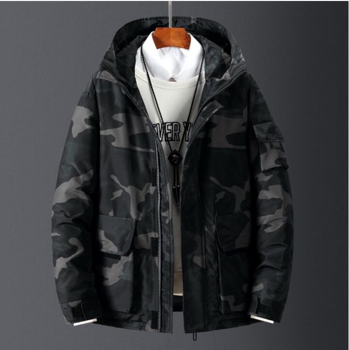 

90% White Down Jacket Men's New Style Young Puffer Jackets Short Thicken Outdoor Warm Coat Jacket Workwear Fashion, 01