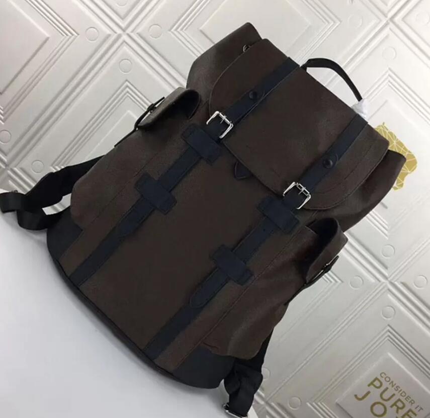 

Fashion Men Letter Backpack Luxury Shoulder Bag Designer PU Leather Back Pack High Quality Women Travel Backpacks Student School Bags, Color