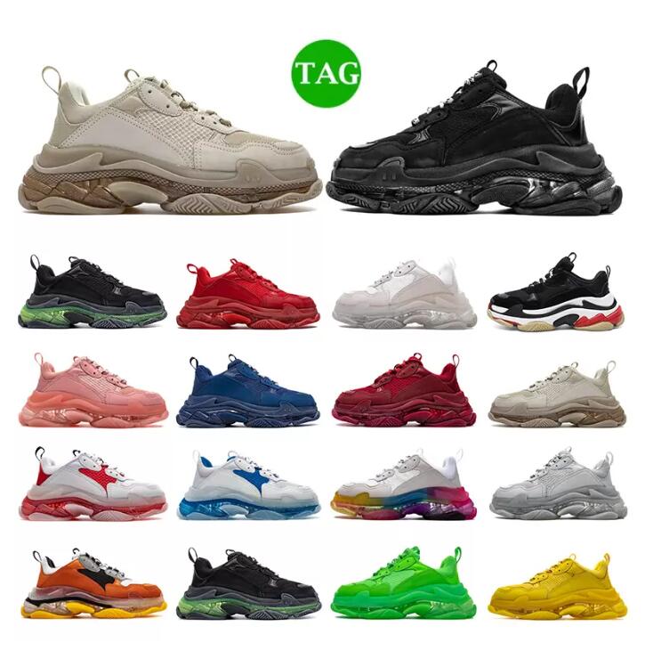 

Triple s the hacker project men casual shoes designer platform sneakers black white grey pink blue Light Tan oreo Old Grandpa trainers sports, Please contact us