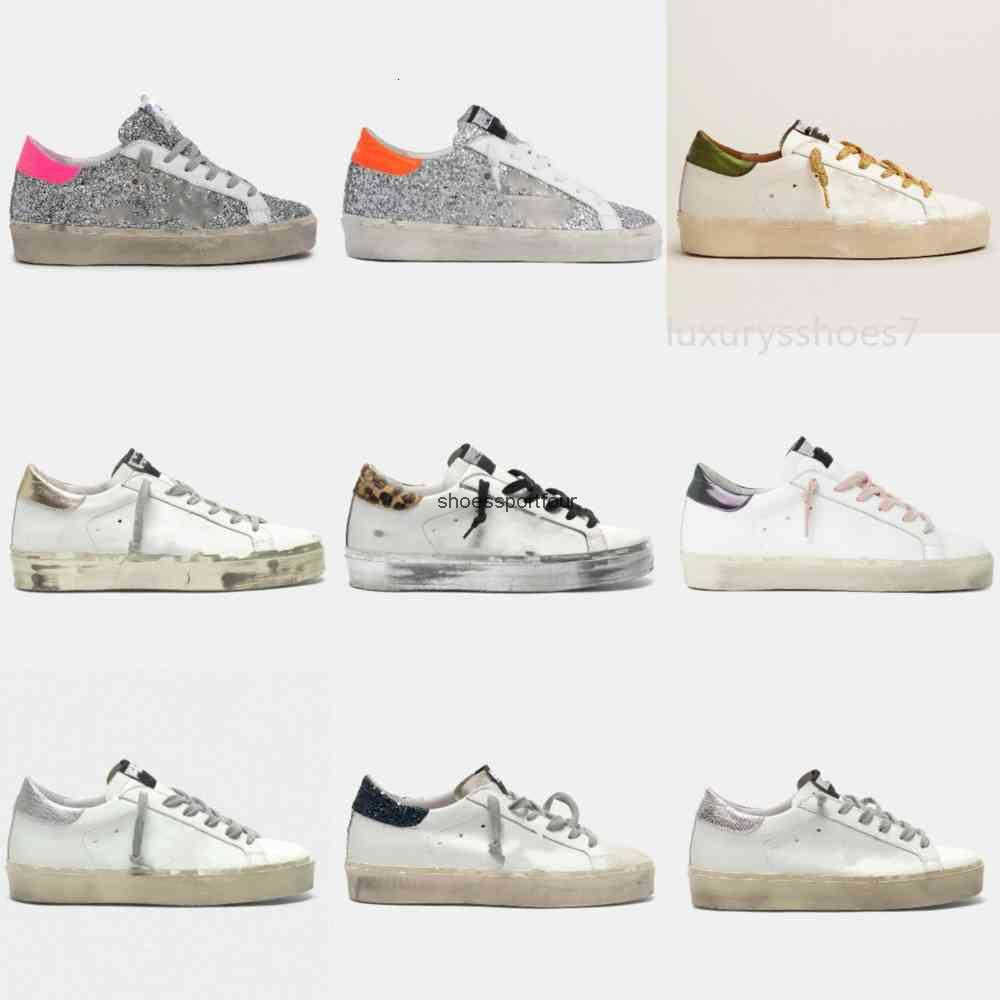 

#Golden#Goose#Sneakers casual shoes Designer Italy brand Golden Hi Star Sneakers Thick bottom Women Casual Shoes Classic White Do-old Dirty Fashion Le uD, Star5 brown star