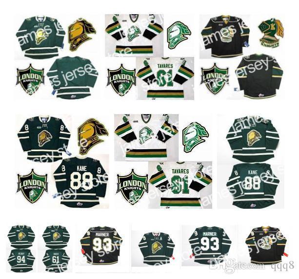 

Hockey Jerseys OHL London Knights Jersey 93 Mitch Marner 16 Brad Smyth 91 Nazem Kadri 94 Corey Perry 88 Patrick Kane 11 John Carlson Tavares Hockey Jersey, Green