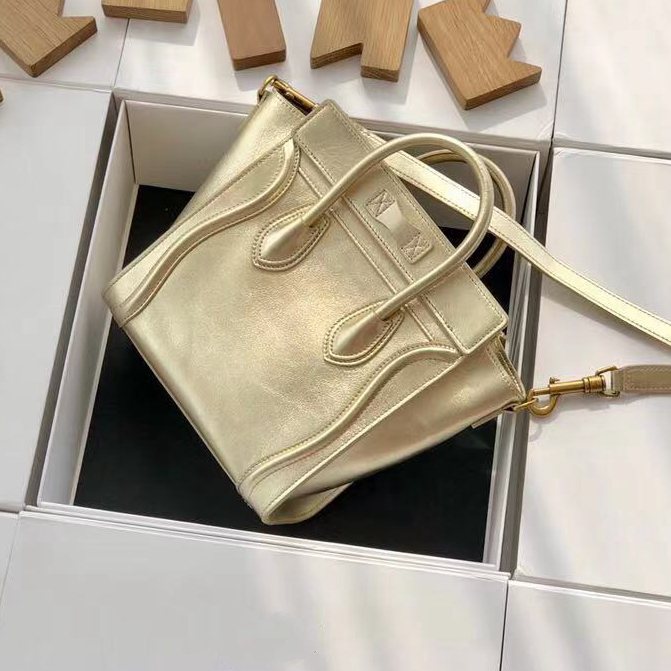 

5A Forever Classic Nano SMILEY Bag In Drummed Natural Calfskin Cosmetic Bags Textile Genuine Leather Cases With Long Shoulder Strap Top Quality Handbags Luggage