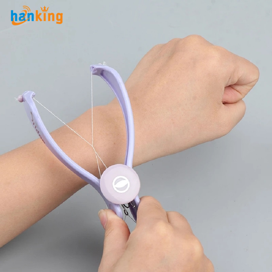 Ehanking Women Hair Removal Epilator Mini Facial Hair Remover Spring Threading Face Defeatherer For Cheeks Eyebrow DIY Makeup Beauty Tool For OPP