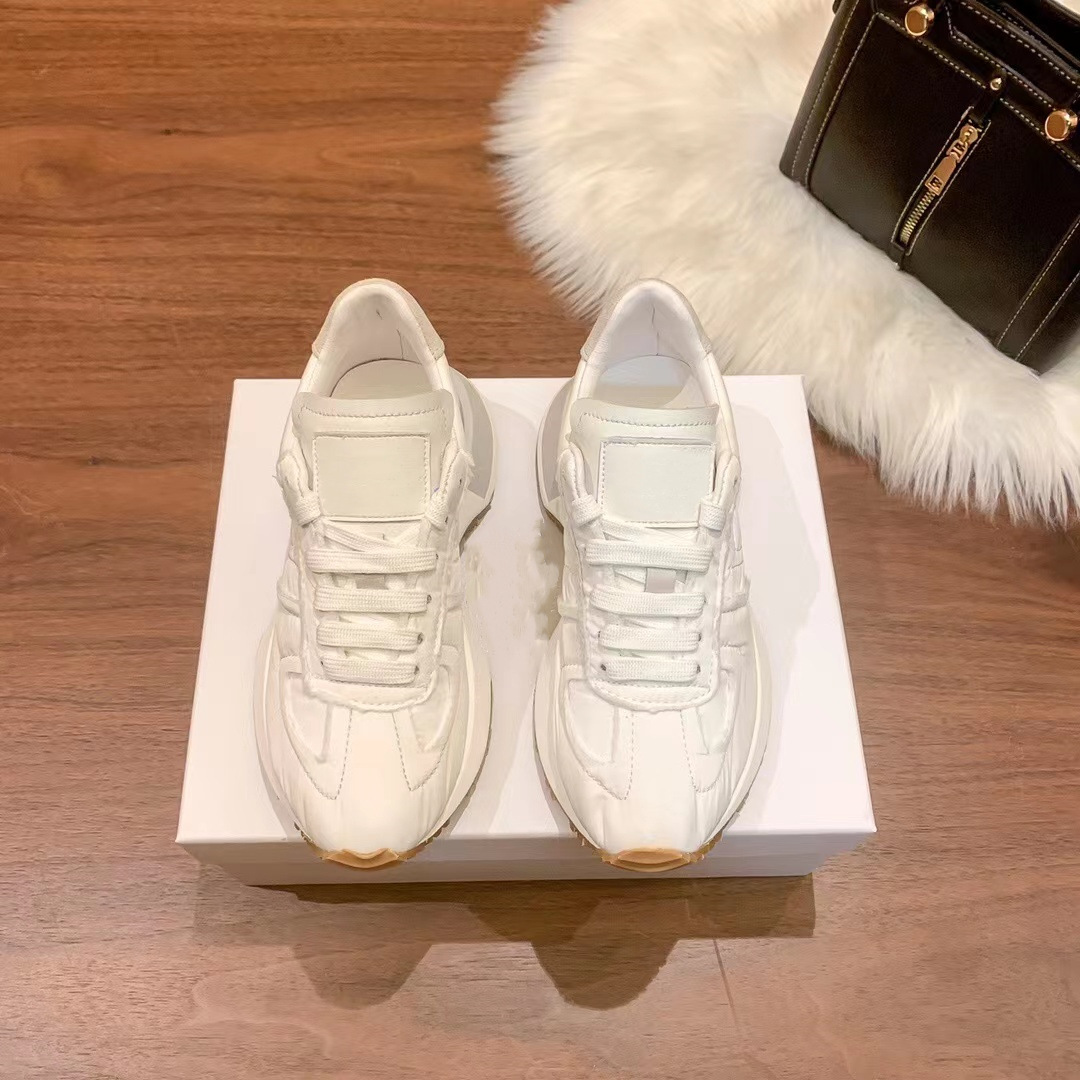 

Ladies Dress Shoes New Muffin Platform Thick Sole Couples Casual All-match Sneakers Flat Bottom Non-slip Fashion INS Women's Shoes 35-44, White