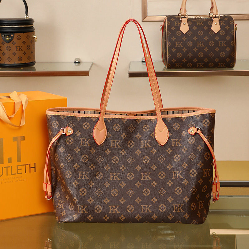 

6 colors lattice 2pcs set Shopping Bags Top quality Women PU leather handbag ladies designer high quality lady clutch purse retro shoulder embossed bag, Dust bag