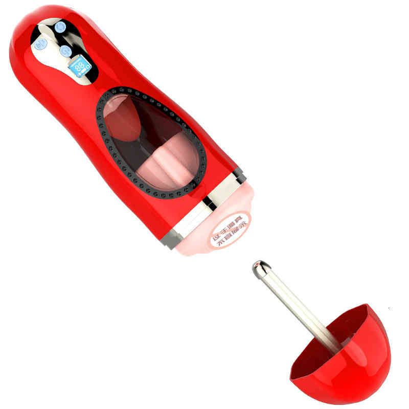 Massager Vibrator Penis Cock Automatic Male Masturbator Cup Electric Climax Sex Toys for Men Real V
