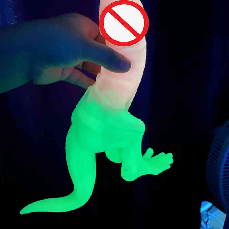Massager Vibrator Toys Penis Cock Dinosaur Shape Huge Dildo Liquid Silicone Plug Monster Prostate M-image-797522479