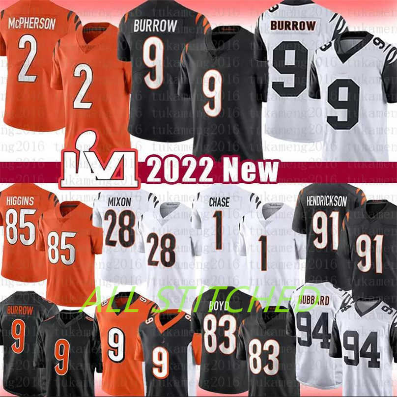 

Joe Burrow Ja'Marr Chase Jersey Custom Cincinnati''Bengals''Ivory Tee Higgins Sam Hubbard Logan Wilson Evan McPherson Joe Mixon Football Jerseys Mens  man, +patch man custom jersey (mh)