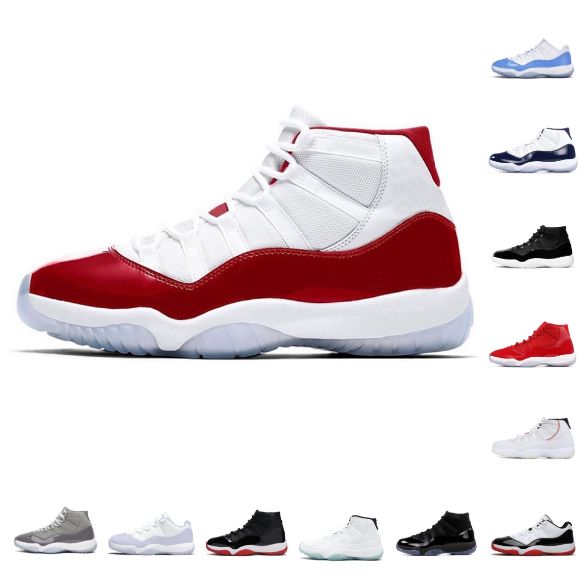 

2022 Basketball Shoes 11 Mens Women 11s Cherry Midnight Navy Cool Grey 72-10 Pure Violet Legend Blue Jubilee Concord Bred University Blue Playoffs Trainers Sneakers, Bubble package bag