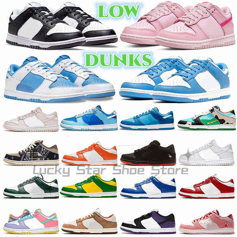 

Men Women Casual Shoes Sb Dunks Panda Triple Pink Whisper Black White Unc Trainers Sneakers, #1 triple pink36-40