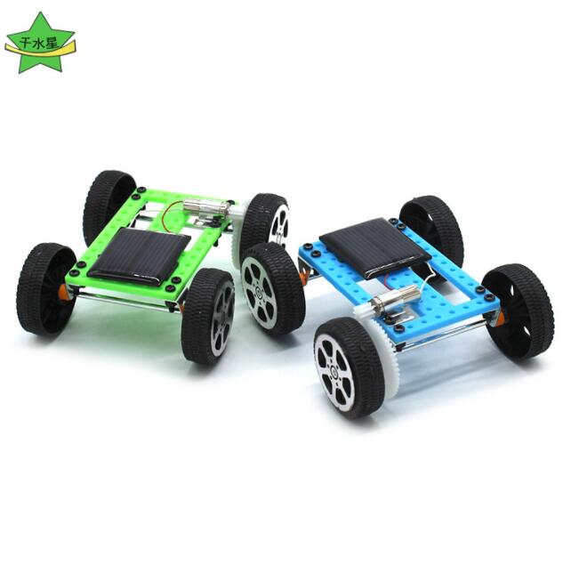 

DIY science solar toys car kids educational toy solar Power Energy Racing Cars Experimental set of popular