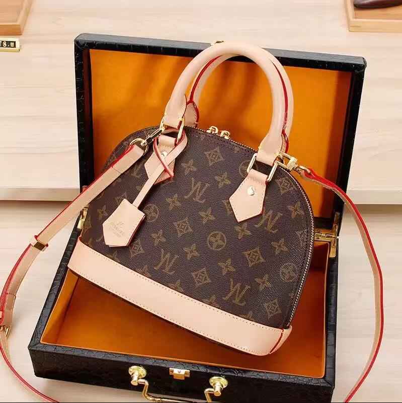 

2023 ALMA BB PM Shell Bag Women Genuine Leather Handbags Flower Embossed Shoulder Bag With Lock Designer louiseitys viutonitys, Shipping is not sold separately
