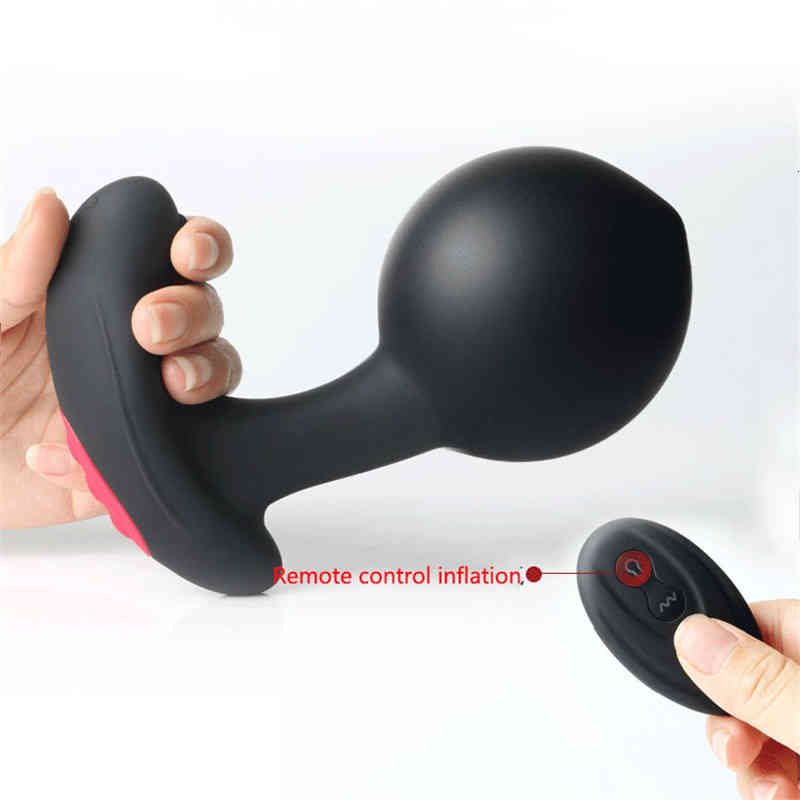 Massager Sex Penis Cock Huge Dildo Inflatable Remote Control Male Prostate Massager Expansion Butt-image-797545509