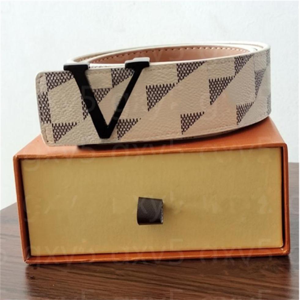 

2022 Mens Designer Belt Men Great Quality Chain Luxury Genuine Leather Fashion Belts Woman Womens Belt Black Double G Smooth Buckle Wai328s, Belt + gift box