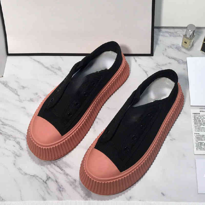 

Casual Shoes Brand C home Small fragrance lace up shoelace free color bottom biscuit color thick 34-40, Pink