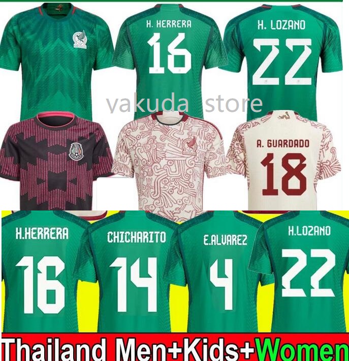 

Mexico 22-23 Soccer Jerseys 14 Chicharito Customized 11 Carlos V Thai Quality yakuda Dropshipping Accepted 17 TECATITO 18 A.Guardado 22 H.Lozano online Custom, 22-23 away