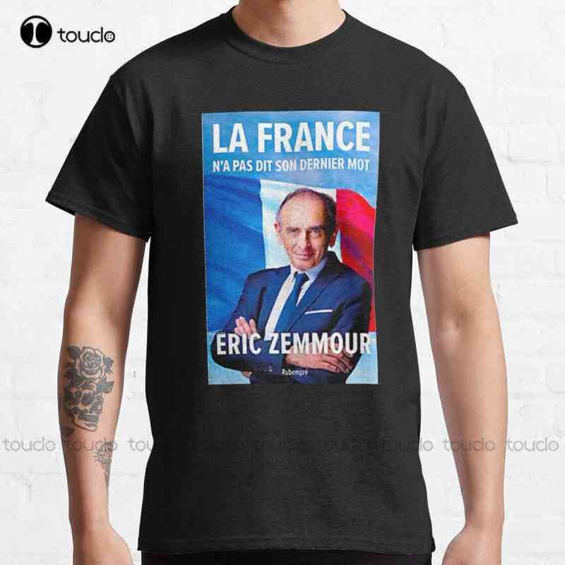 

Men's T-Shirts Zemmour Classic T-Shirt Black Tshirts Shirts For Men Custom Aldult Teen Unisex Digital Printing Tee Shirt Fashion Funny New, Women grey