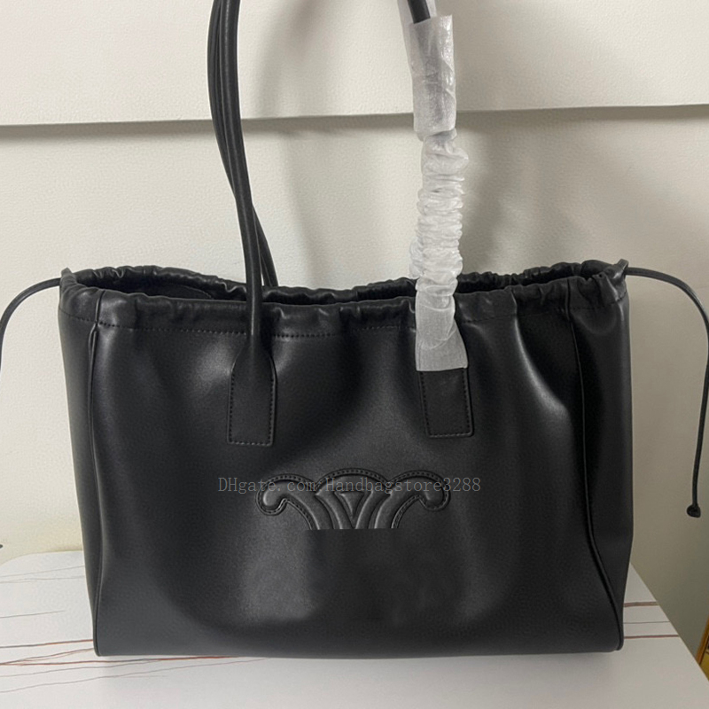 

Cabac Triomphe Tote Bags Leather Handbags Designer Luxury SHopping bags Woman Lady Original Shoulder Crossbody Fashion Wholesale Cowhide New Style Purses, Coffee
