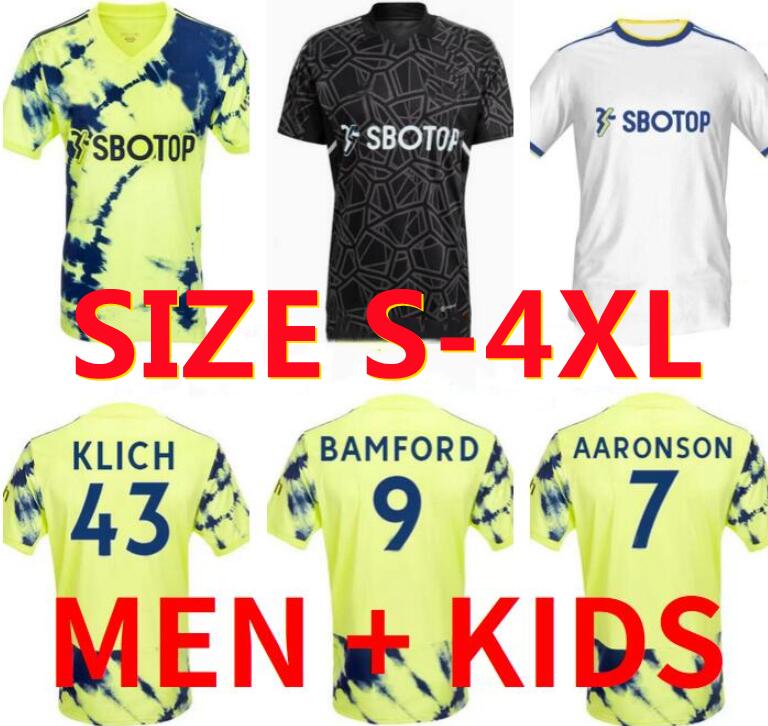 

22 23 SUMMERVILLE BAMFORD Soccer Jerseys Adams Aaronson Leeds Unitedes HARRISON home away 2022 2023 Llorente Luis Sinisterra football shirt Uniforms Men kids sets