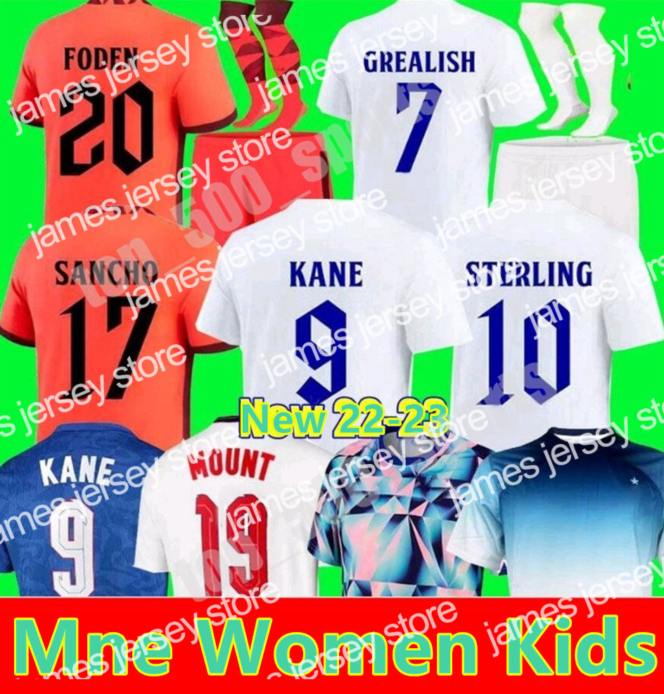 

Soccer Jerseys 2022 2023 KANE FODEN Soccer Jerseys STERLING RASHFORD SANCHO BELLINGHAM HENDERSON HOME AWAY Men Kids kit national team youth 22 23 football, 20 21 away men